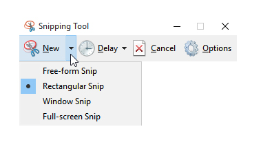 snipping tool - new